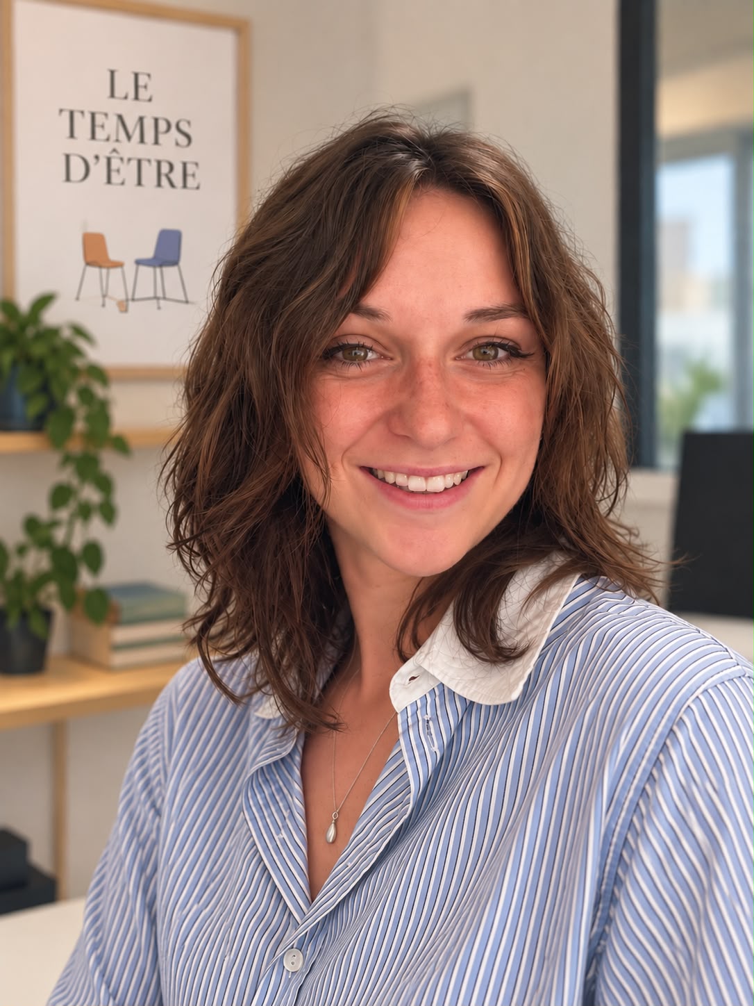 Portrait de Sacha, fondatrice du Temps d'Être